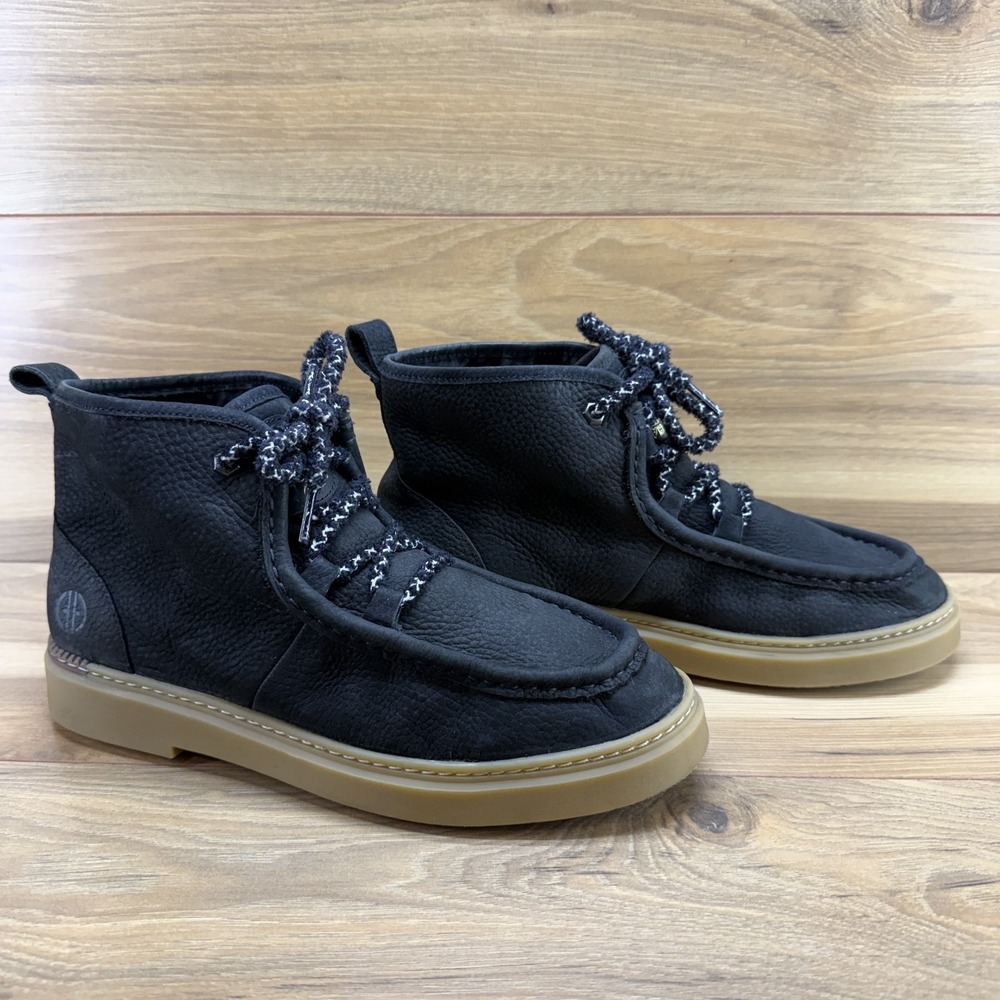 Cole Haan Grand Summit Chukka Womens 9 B Black Nubuck Lace Up Hikers